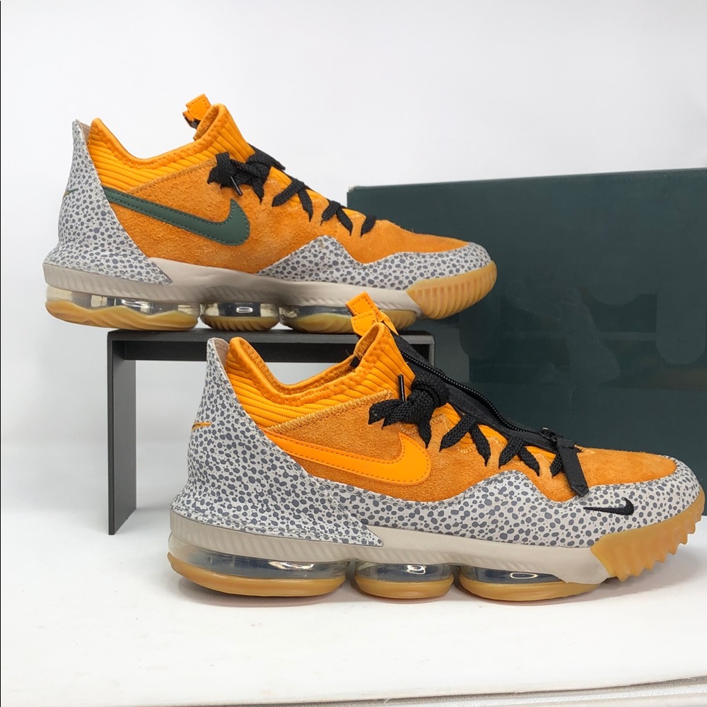 Nike Lebron 16 Low x Atmos Safari CS9461-800 Men’s Sneakers - Size 9